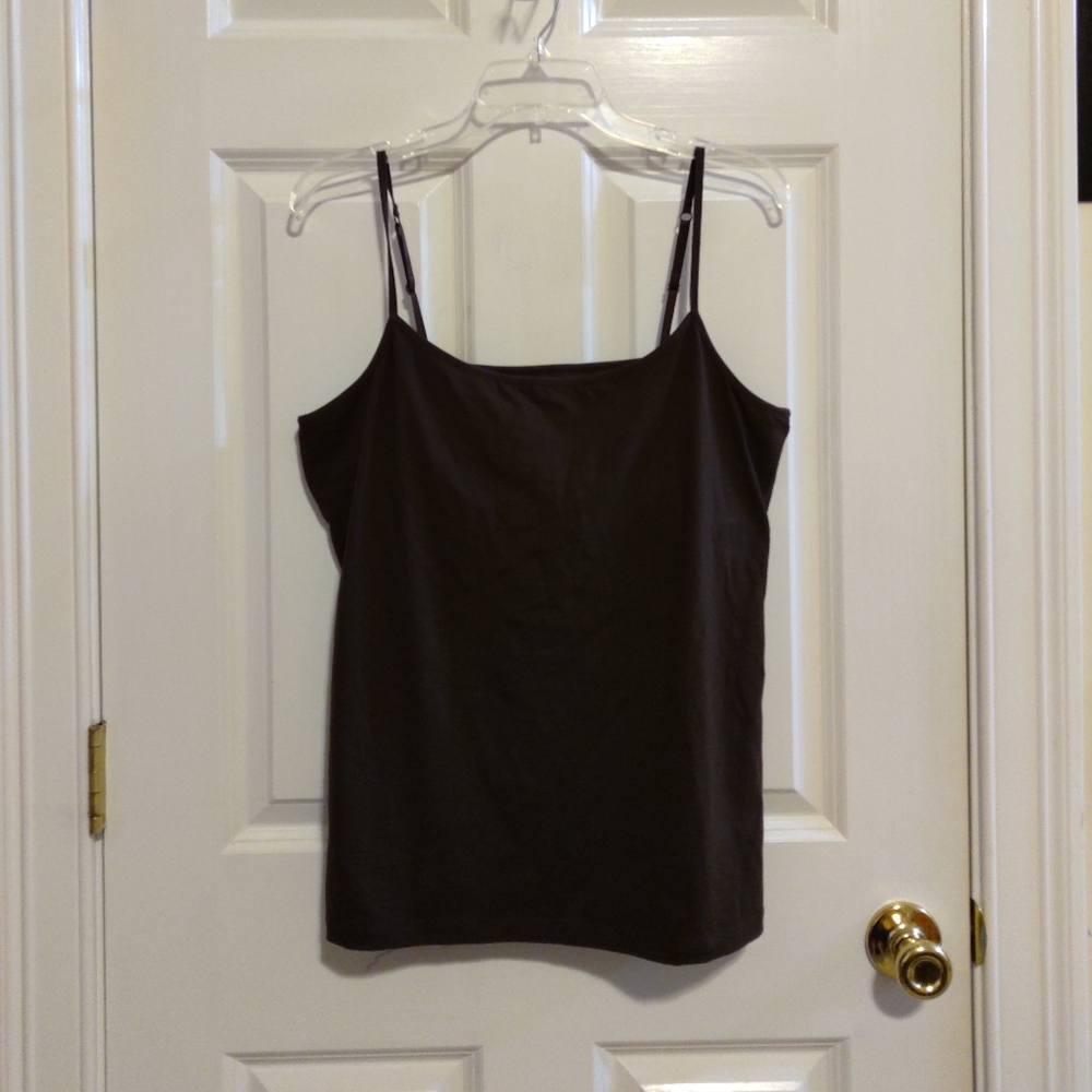 New Essentials Brown Knit Tank Top, By Apt. 9 Size XL